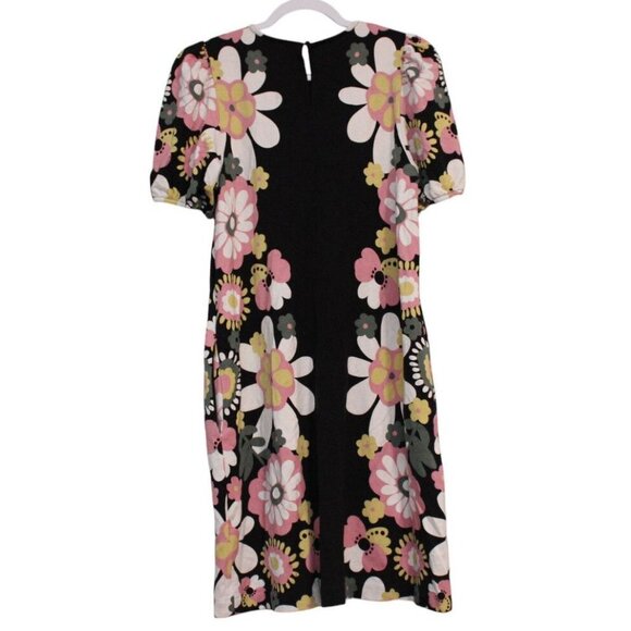 Boden Dress Size 8 Multicolor Floral Puff Sleeve Pop Art Preppy Colorful Retro - Picture 9 of 13